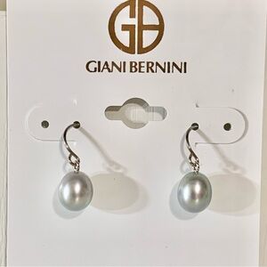 NWT Giani Bernini grey cultured pearl earrings